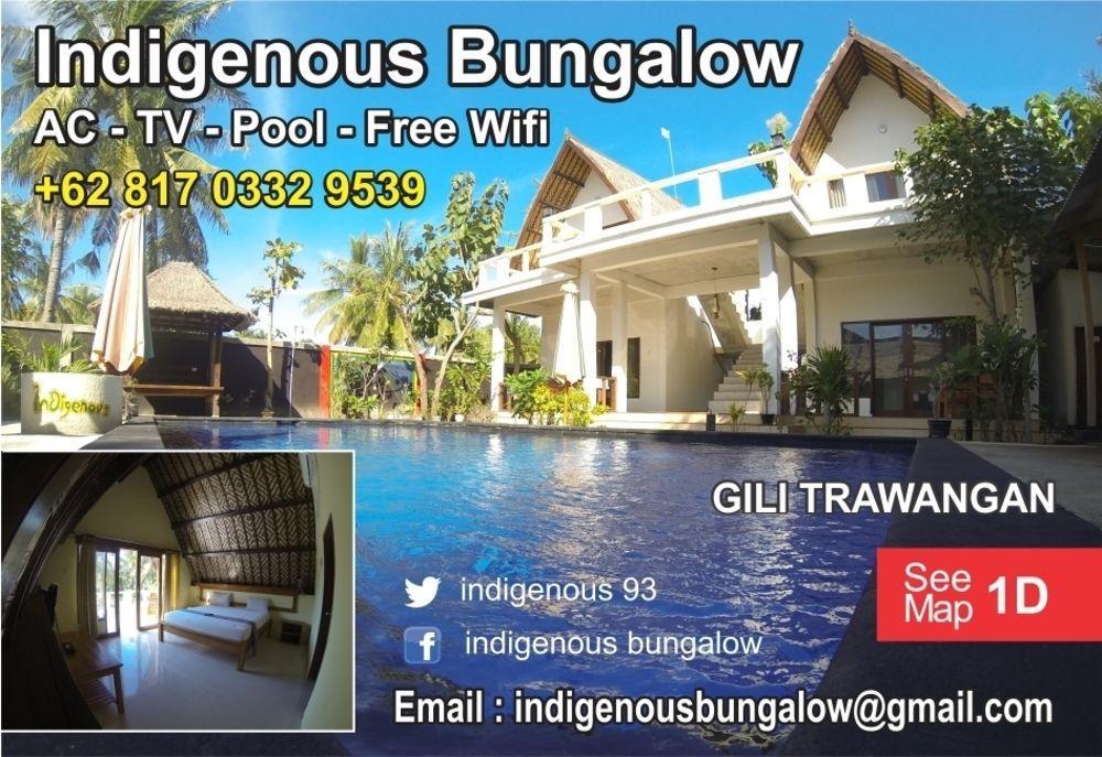 Indigenous Bungalow Gili Trawangan Exterior photo